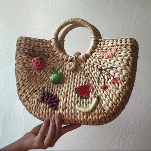 Wicker Fruit Purse
